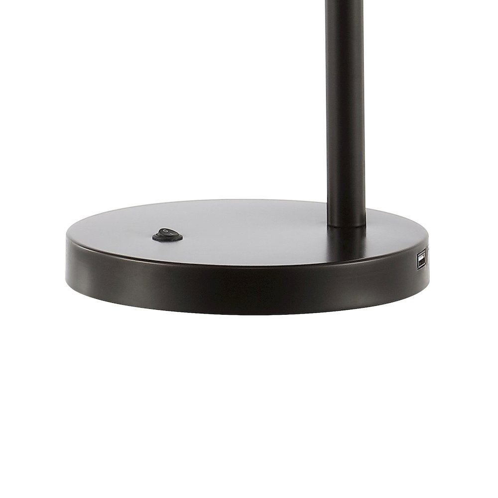 Troy Classic Contemporary Iron Led Task Lamp With Usb Charging Port. Picture 3