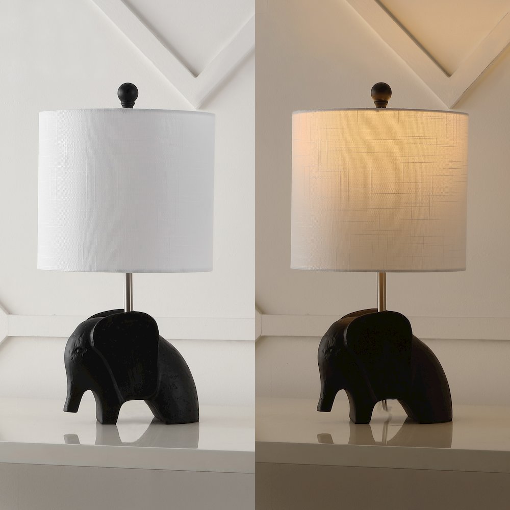 Koda Eclectic Southwestern Resin/Iron Elephant Led Kids' Table Lamp. Picture 5