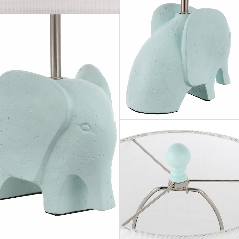 Koda Eclectic Southwestern Resin/Iron Elephant Led Kids' Table Lamp. Picture 3