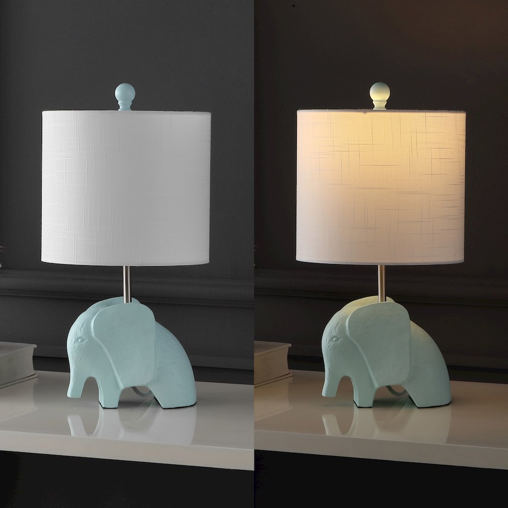 Koda Eclectic Southwestern Resin/Iron Elephant Led Kids' Table Lamp. Picture 5