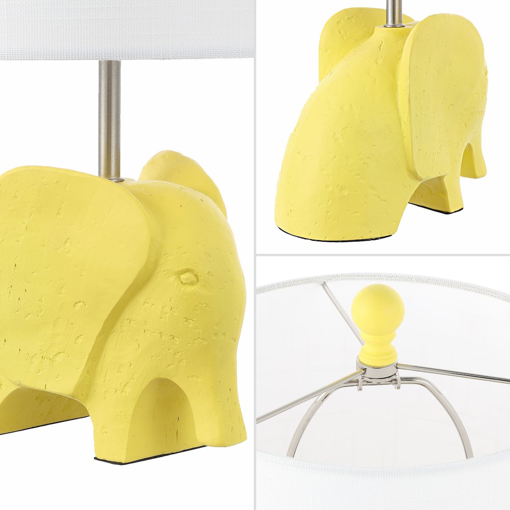 Koda Eclectic Southwestern Resin/Iron Elephant Led Kids' Table Lamp. Picture 3