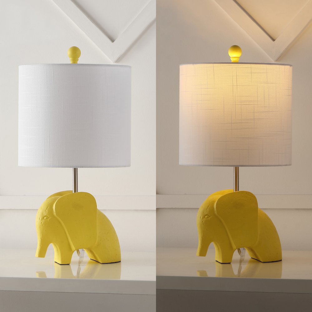 Koda Eclectic Southwestern Resin/Iron Elephant Led Kids' Table Lamp. Picture 5