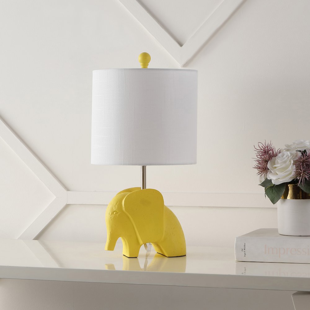 Koda Eclectic Southwestern Resin/Iron Elephant Led Kids' Table Lamp. Picture 1