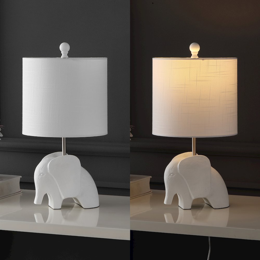 Koda Eclectic Southwestern Resin/Iron Elephant Led Kids' Table Lamp. Picture 5