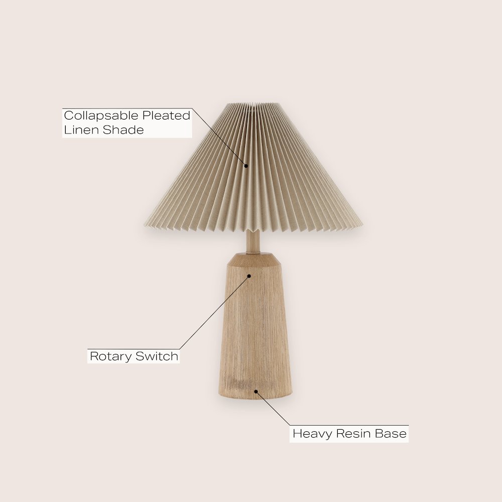 Arvid Rustic Scandinavian Resin/Iron Lighthouse Led Table Lamp. Picture 5
