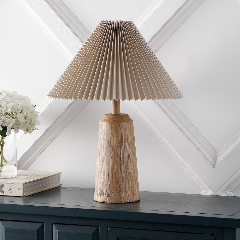 Arvid Rustic Scandinavian Resin/Iron Lighthouse Led Table Lamp. Picture 1