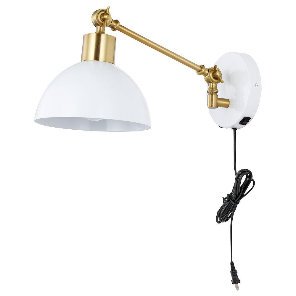 Lisa Swing Arm Modern Midcentury Iron Usb Charging Port Led Sconce. Picture 2