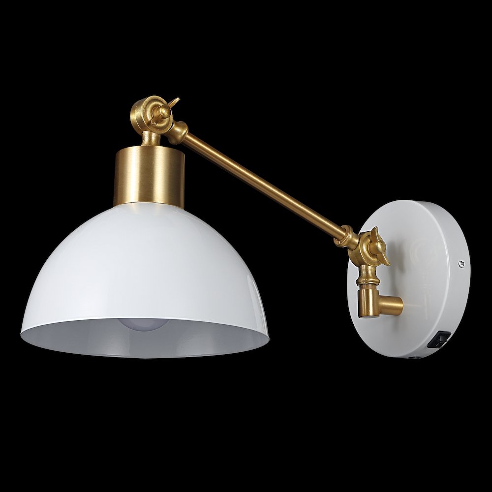 Lisa Swing Arm Modern Midcentury Iron Usb Charging Port Led Sconce. Picture 4