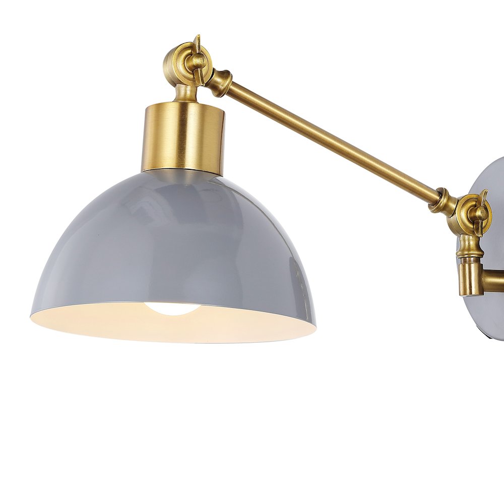 Lisa Swing Arm Modern Midcentury Iron Usb Charging Port Led Sconce. Picture 3