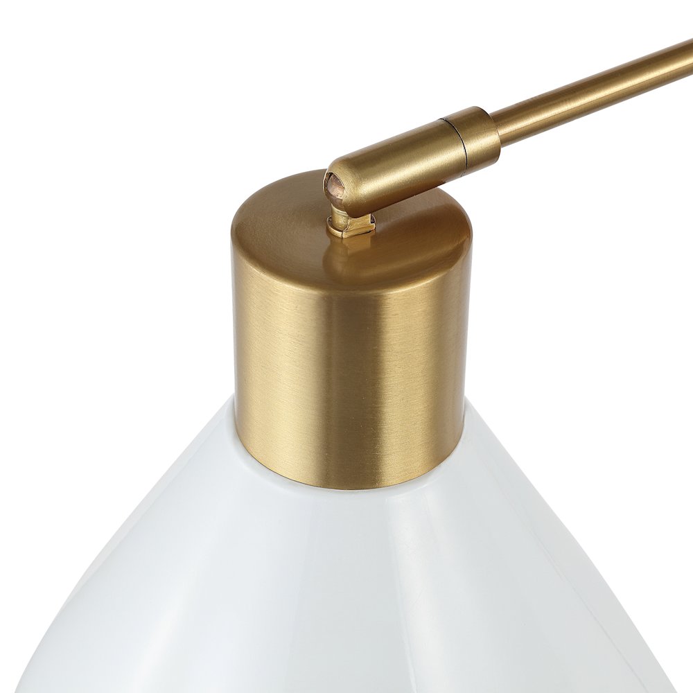 Max Swing Arm Modern Midcentury Iron Usb Charging Port Led Sconce. Picture 7