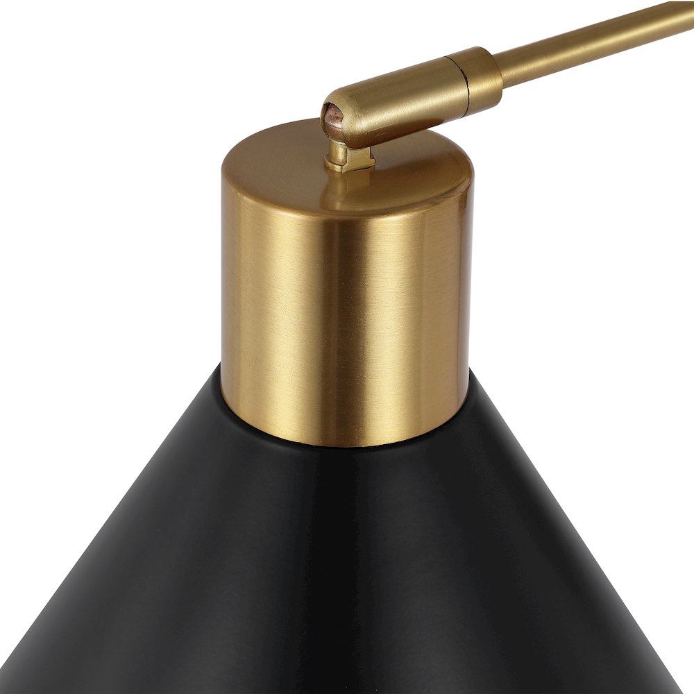 Max Swing Arm Modern Midcentury Iron Usb Charging Port Led Sconce. Picture 5