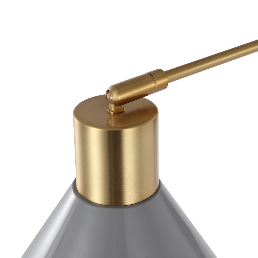 Max Swing Arm Modern Midcentury Iron Usb Charging Port Led Sconce. Picture 5