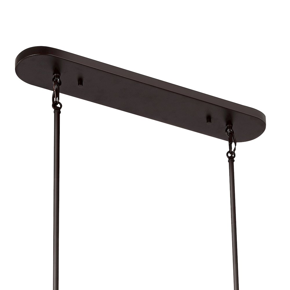 Oria Iron Farmhouse Industrial Lantern Led Pendant. Picture 4