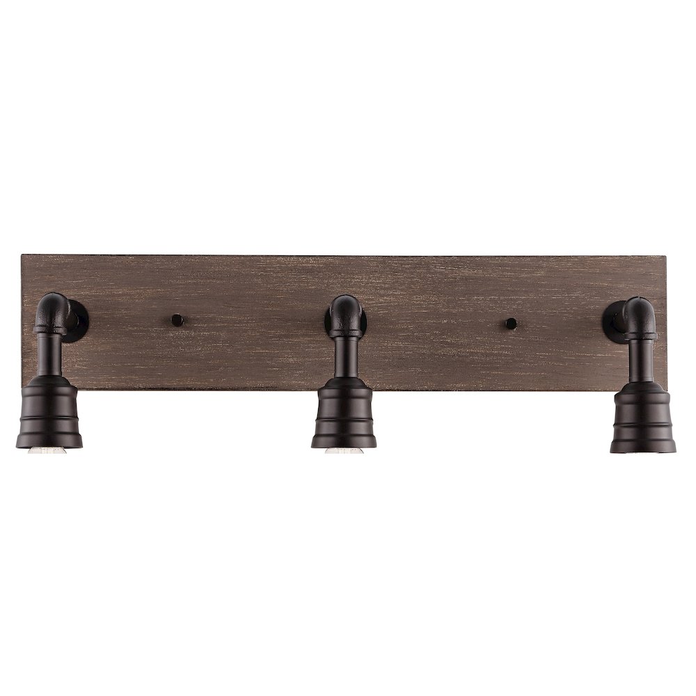 Corbett Rustic Farmhouse Iron Led Vanity. Picture 4