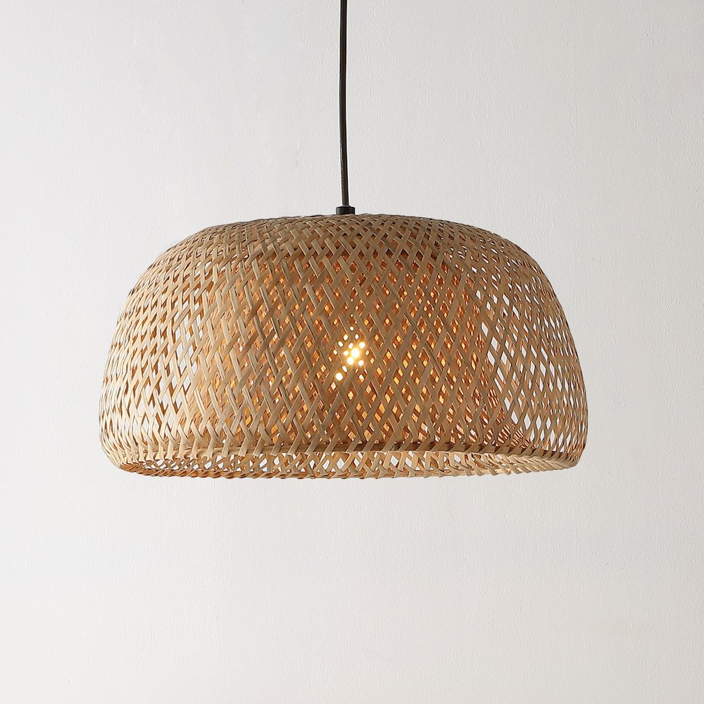 Mateo Farmhouse Coastal Bamboo Led Pendant. Picture 13