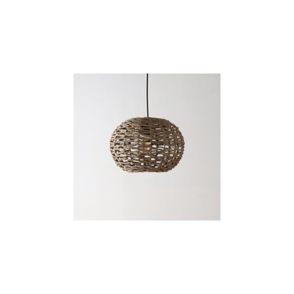 Isla Farmhouse Coastal Rattan Led Pendant. Picture 10