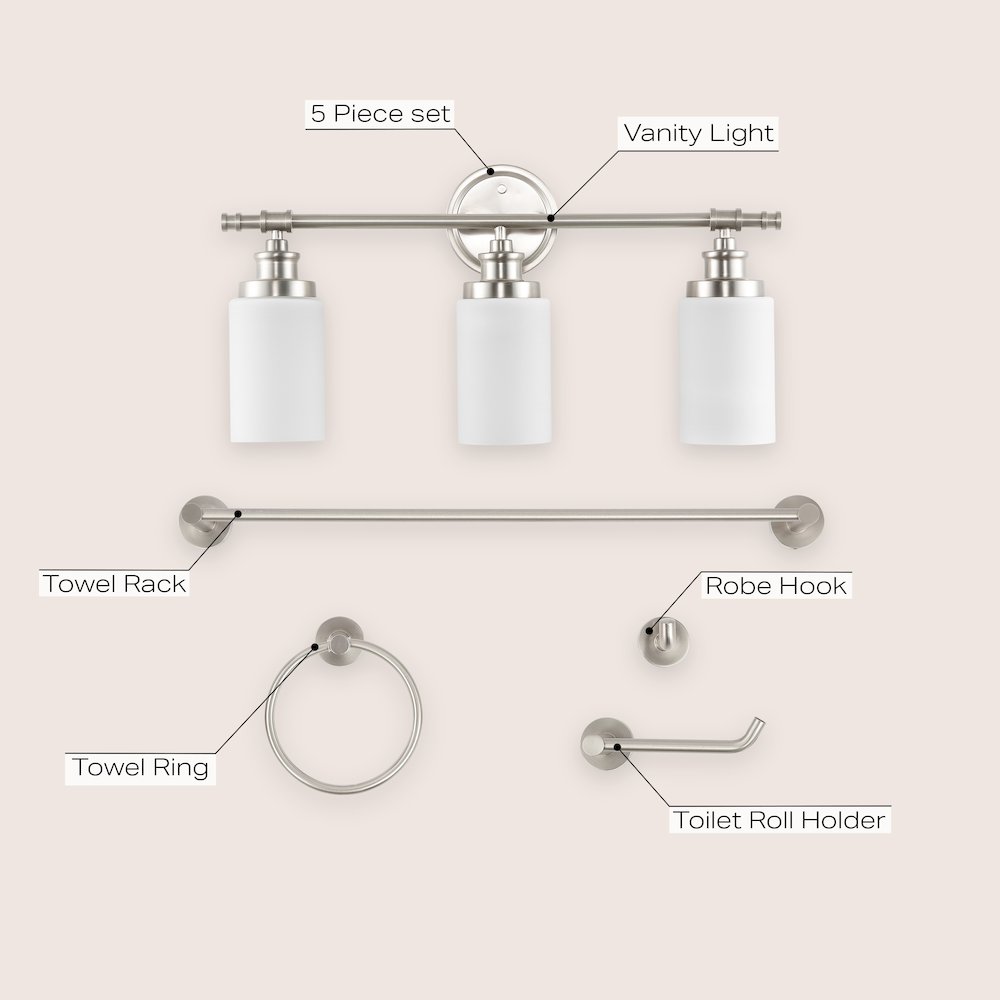 Egan 3-Light Classic Cottage Vanity Light. Picture 6