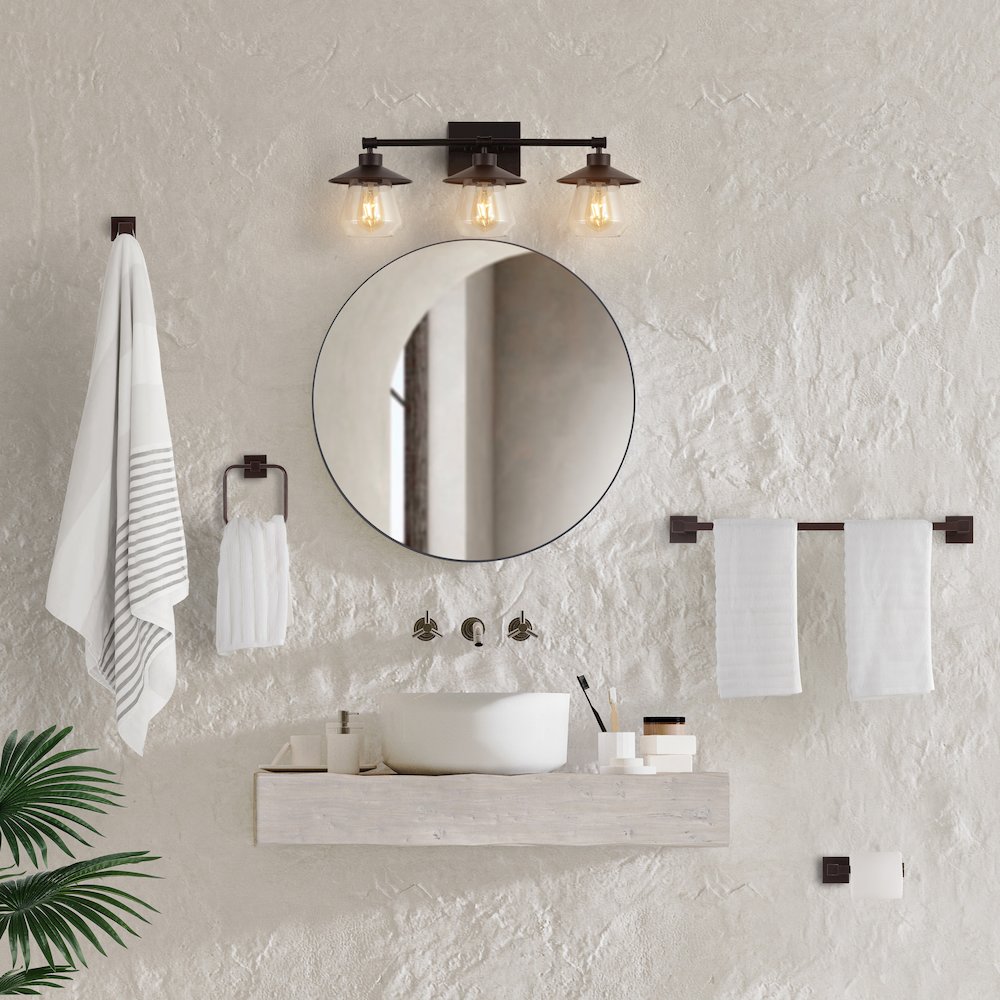 Avalon 3-Light Farmhouse Cottage Vanity Light. Picture 3