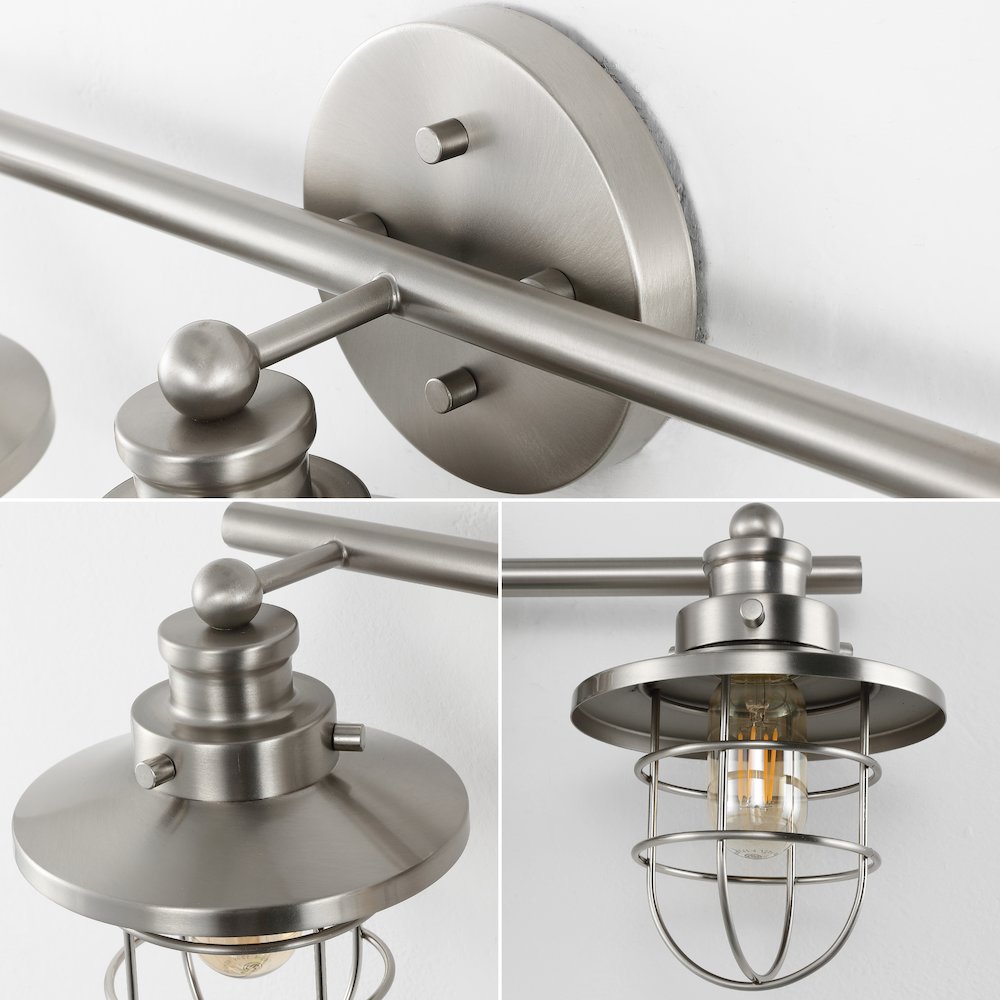 Ellis 3-Light Industrial Farmhouse Vanity Light. Picture 5