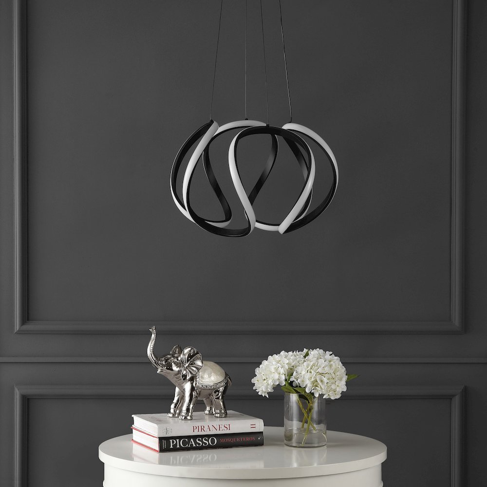 Designer Aluminum/Iron Scribble Integrated Led Pendant Light. Picture 2