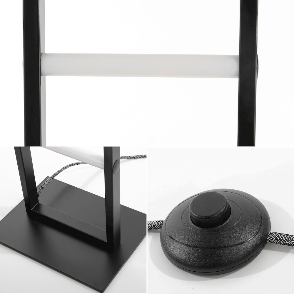 Ivan Minimalist Modern Iron Ladder Dimmable Integrated Led Floor Lamp. Picture 3