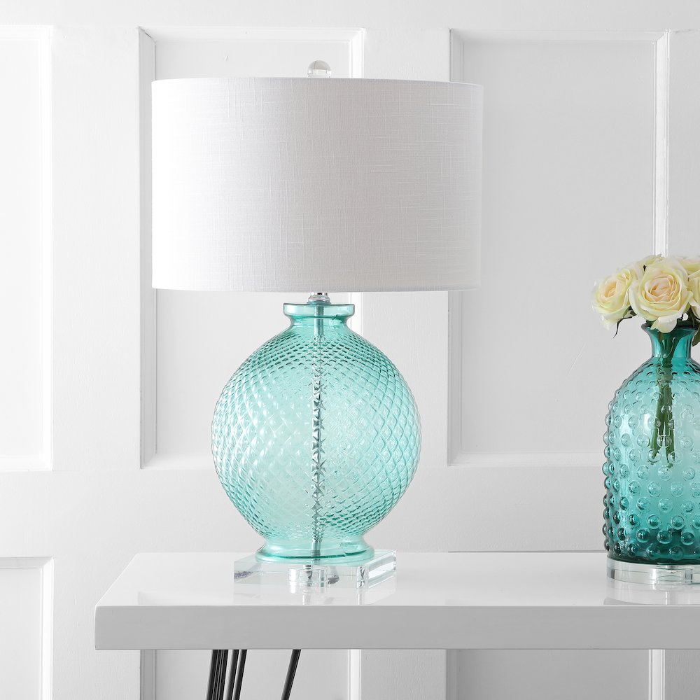 Estelle Glass And Crystal Led Table Lamp. Picture 6