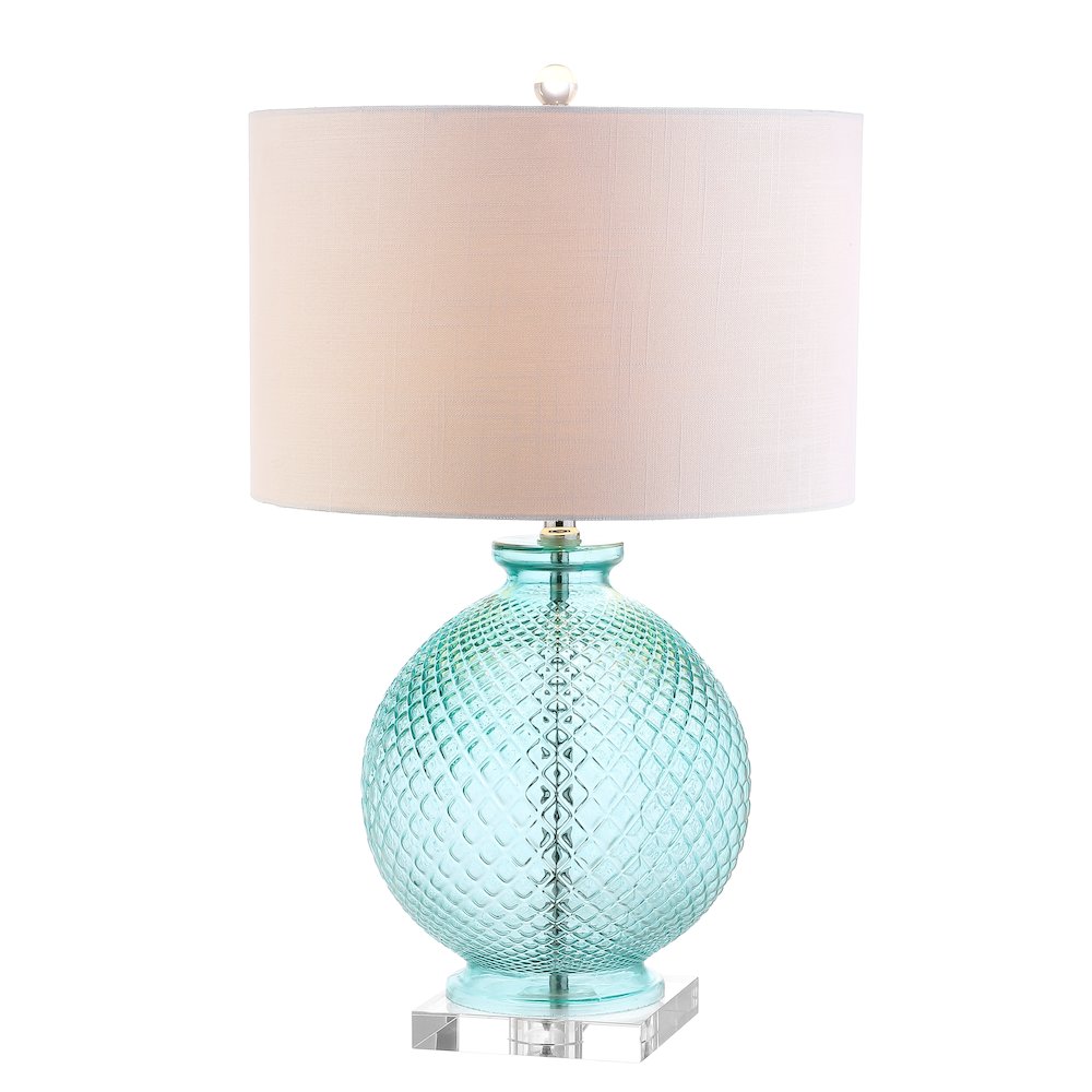 Estelle Glass And Crystal Led Table Lamp. Picture 1