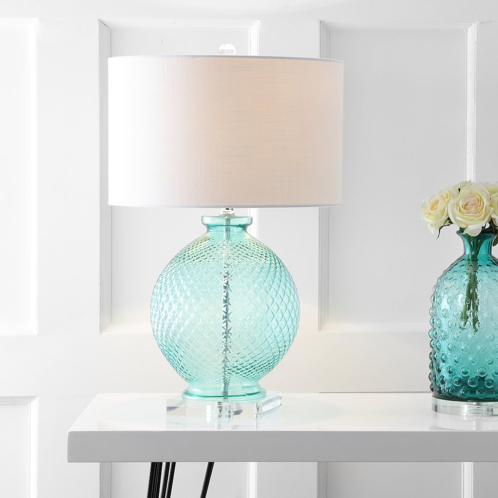 Estelle Glass And Crystal Led Table Lamp. Picture 5