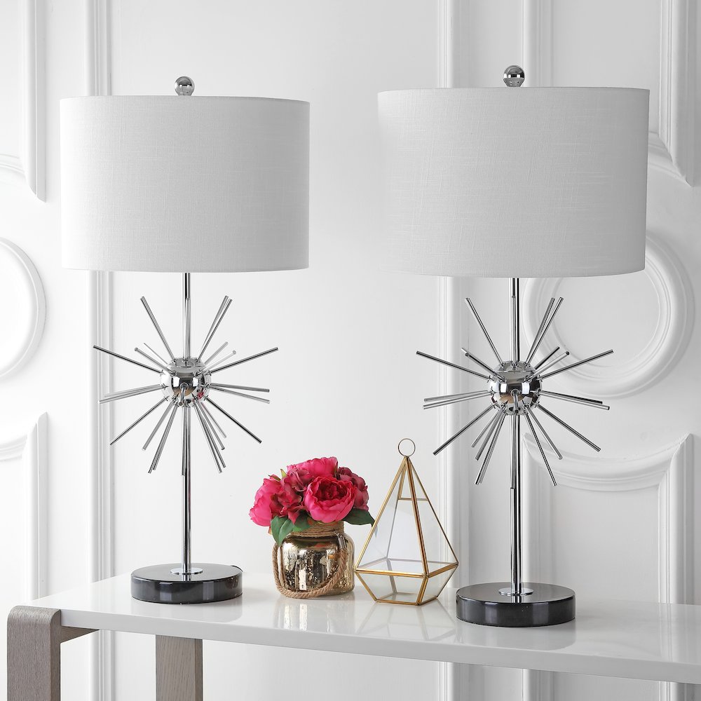 Aria Metal/Marble Led Table Lamp (Set Of 2). Picture 6