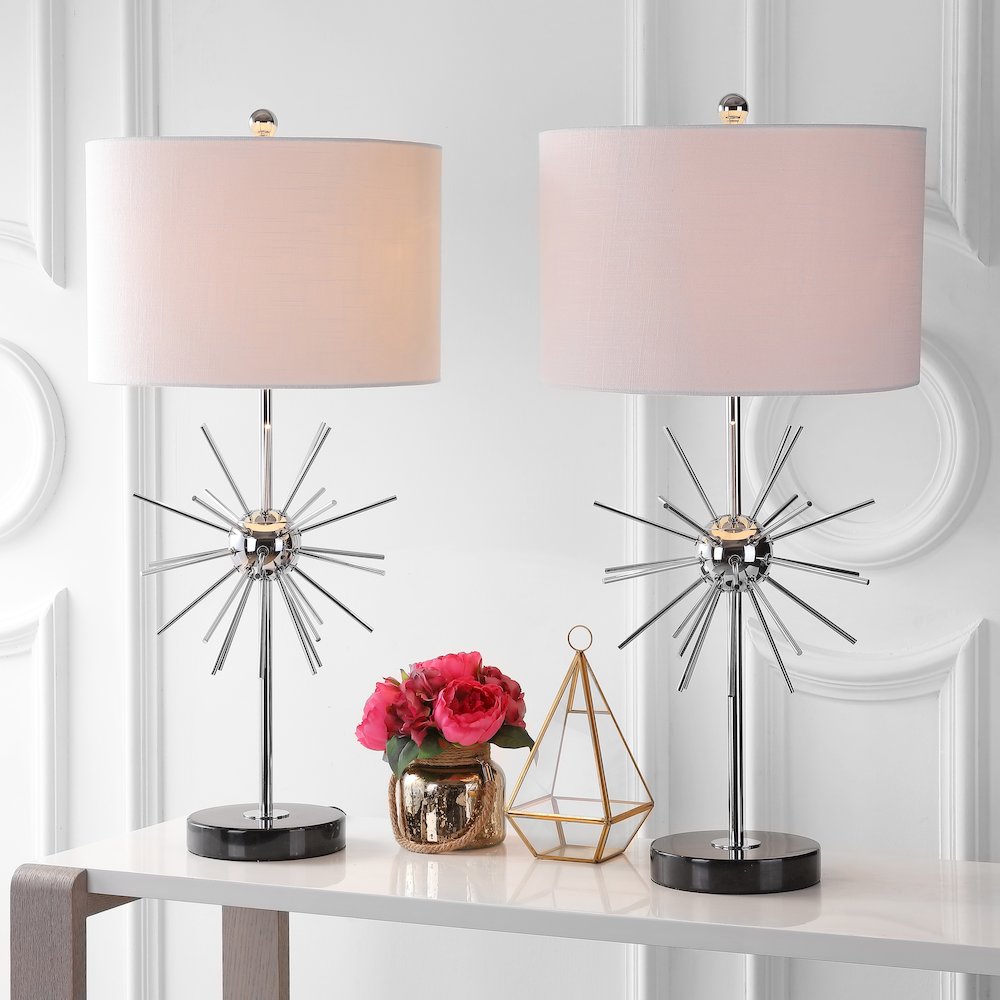Aria Metal/Marble Led Table Lamp (Set Of 2). Picture 5