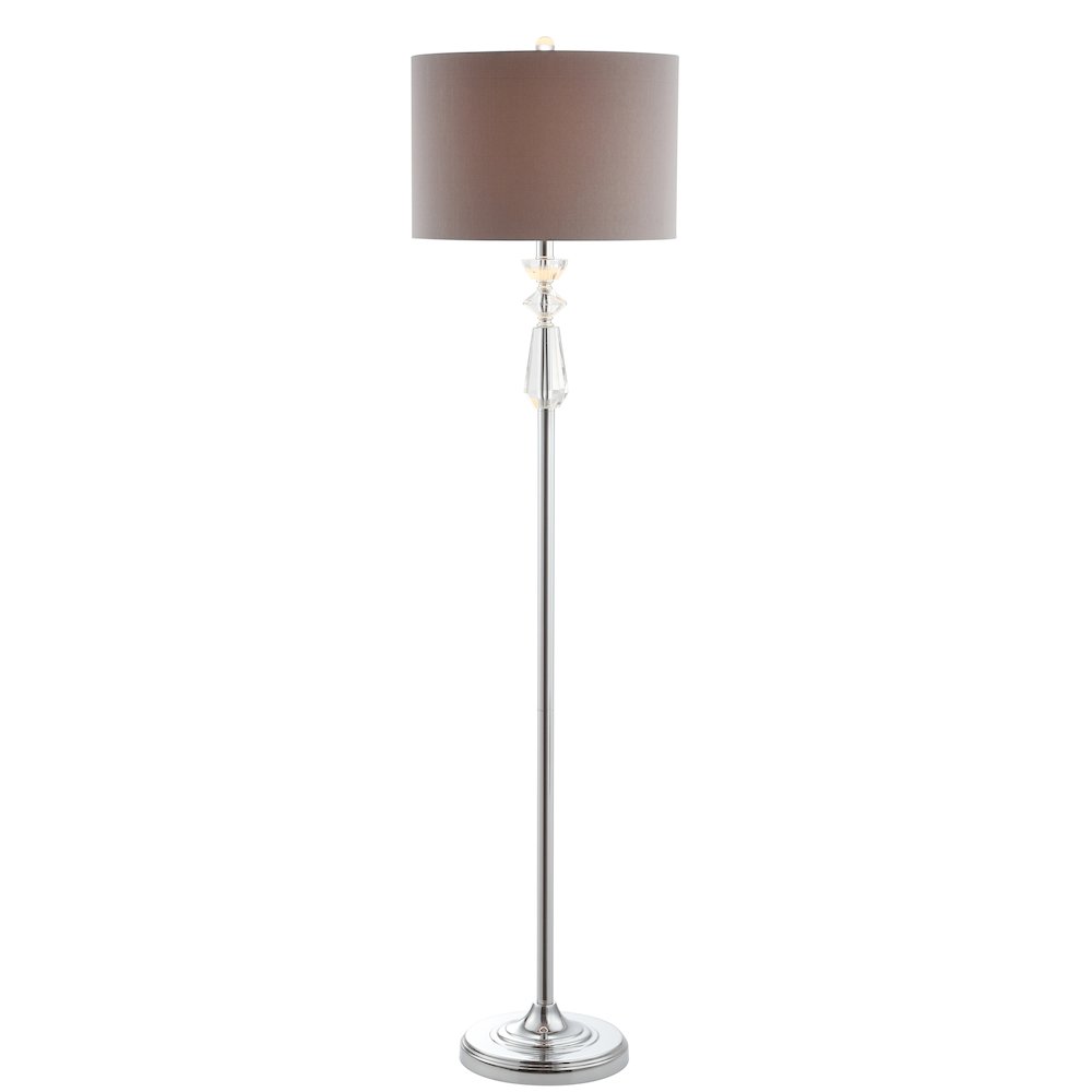 Layla Crystal Metal Led Floor Lamp. Picture 1