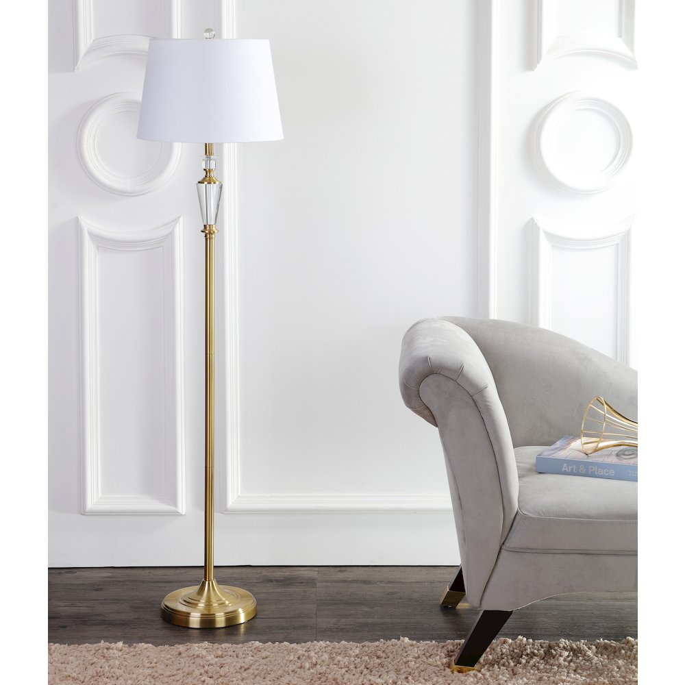 Harper Crystal Metal Led Floor Lamp. Picture 8