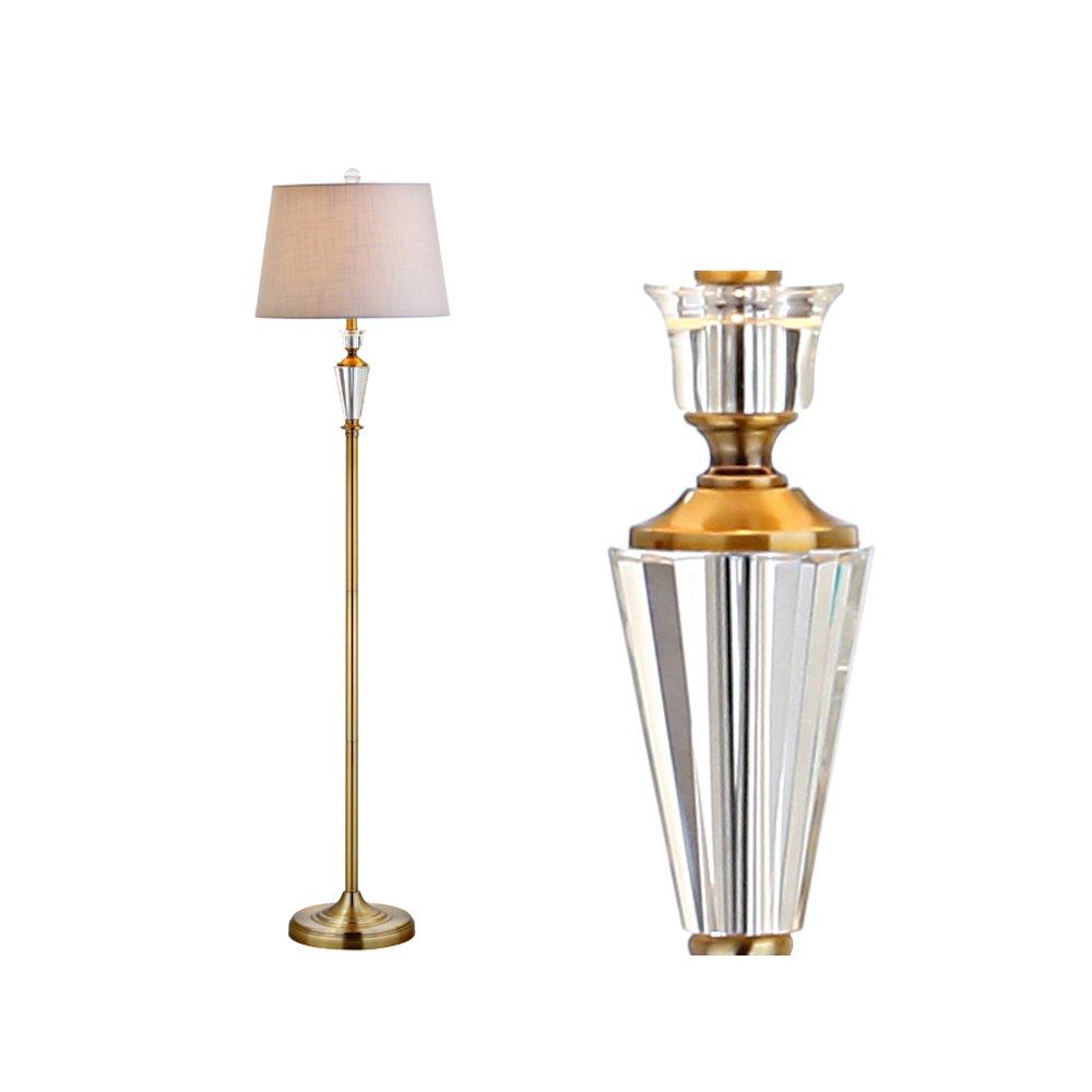 Harper Crystal Metal Led Floor Lamp. Picture 12