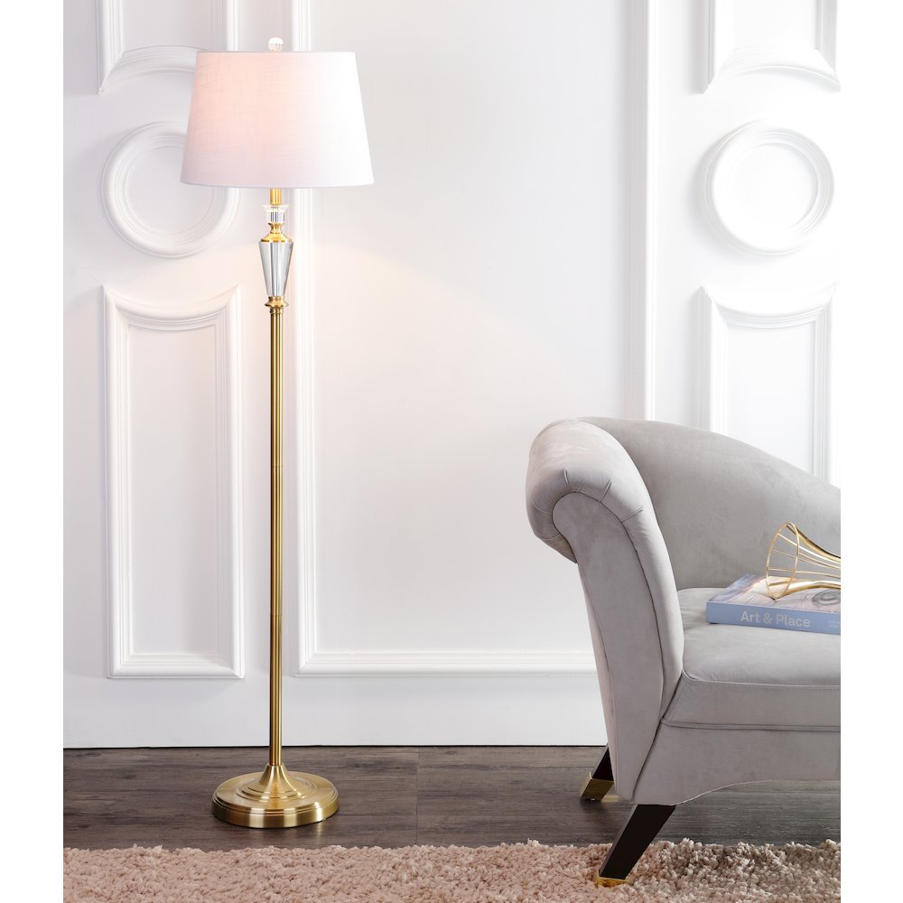 Harper Crystal Metal Led Floor Lamp. Picture 7