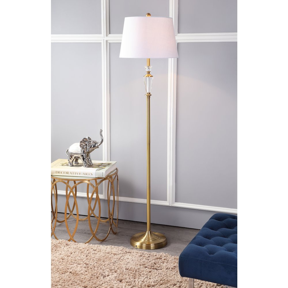 Harper Crystal Metal Led Floor Lamp. Picture 9