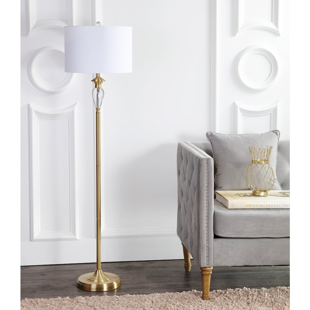 Evelyn Crystal Metal Led Floor Lamp. Picture 8