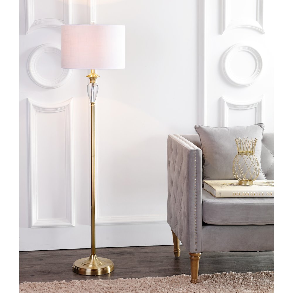 Evelyn Crystal Metal Led Floor Lamp. Picture 7