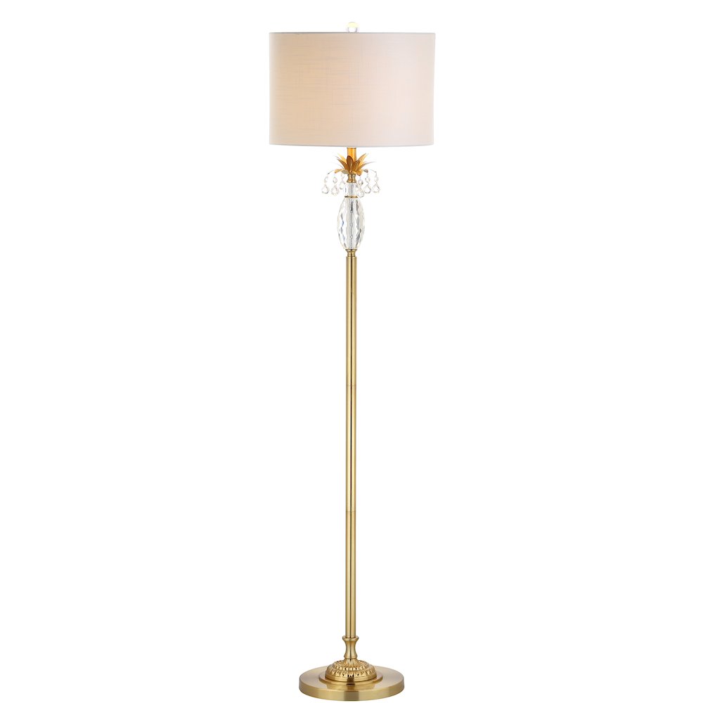 Adalyn Crystal Metal Led Floor Lamp. Picture 1