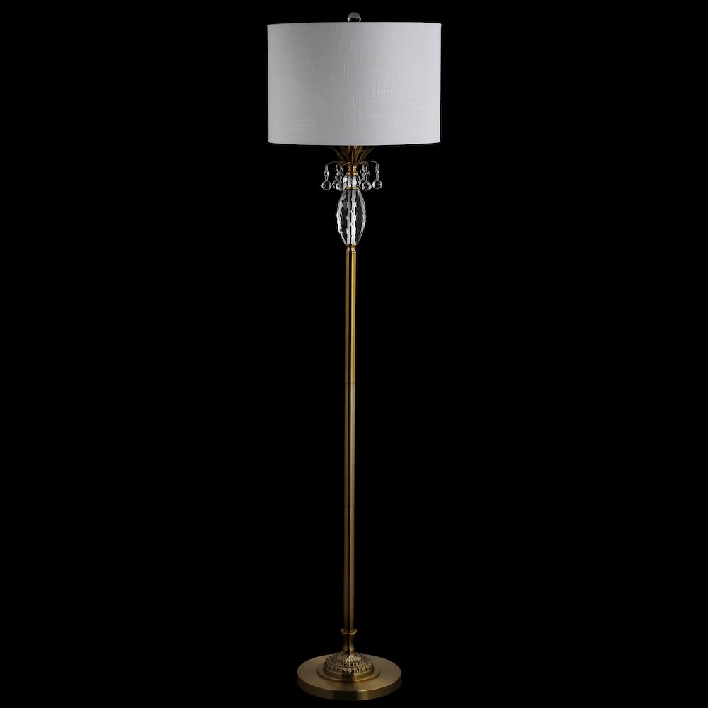 Adalyn Crystal Metal Led Floor Lamp. Picture 3