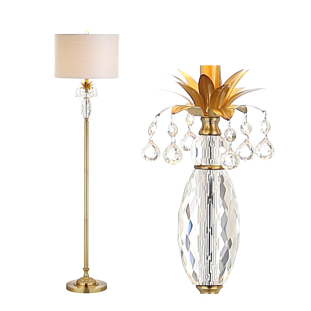 Adalyn Crystal Metal Led Floor Lamp. Picture 9