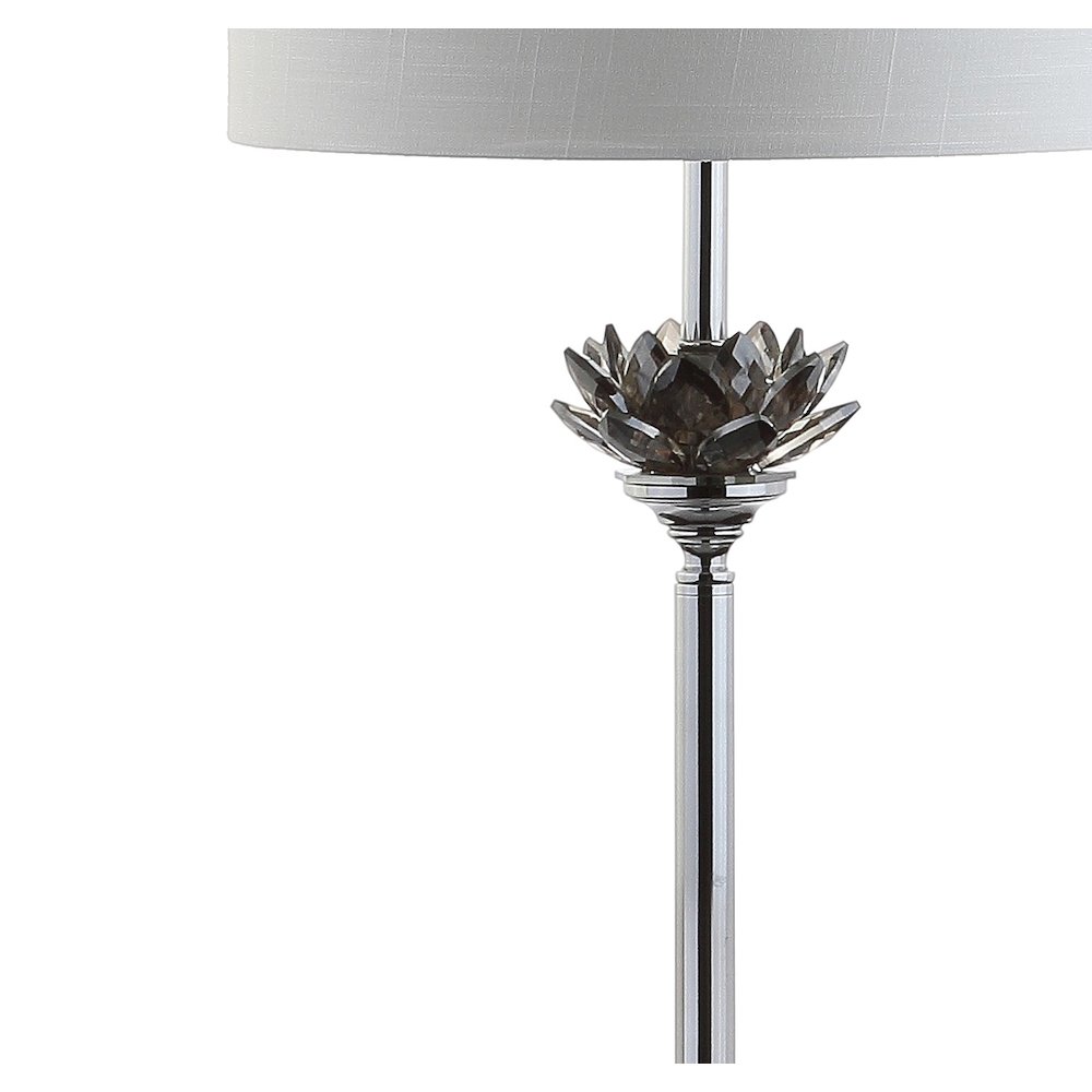 Amelia Lotus Crystal Metal Led Floor Lamp. Picture 3