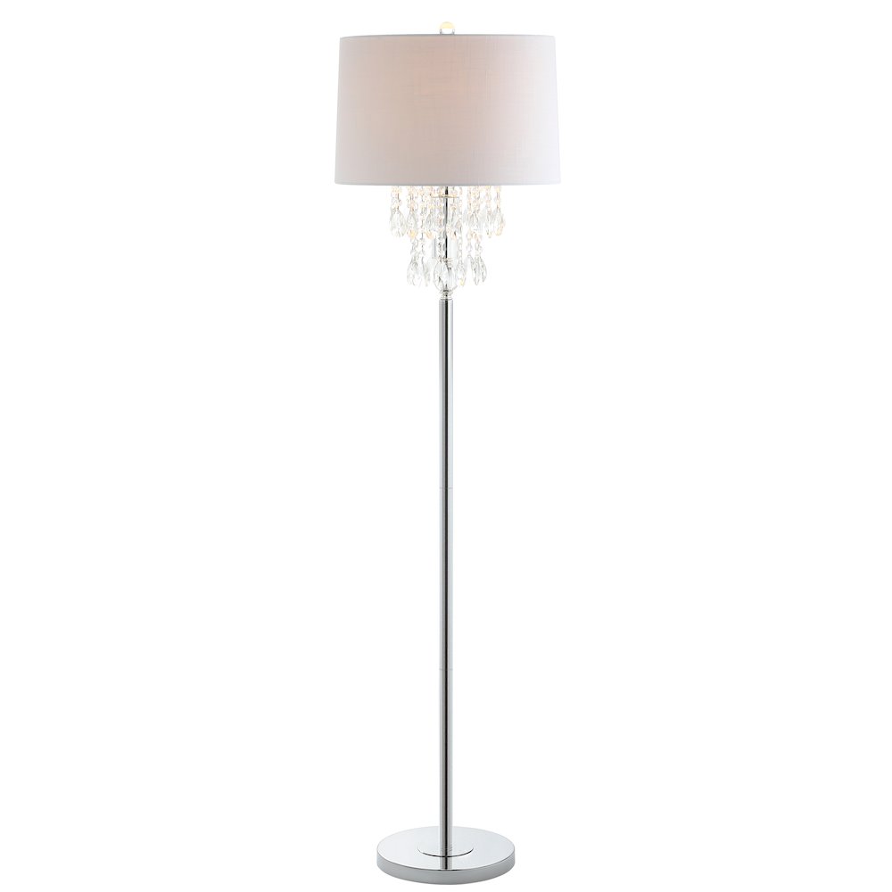 Abigail Crystal Metal Led Floor Lamp. Picture 1