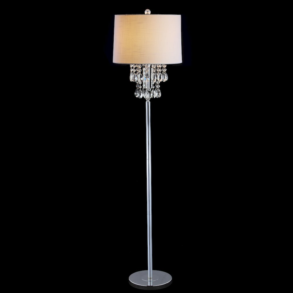 Abigail Crystal Metal Led Floor Lamp. Picture 3
