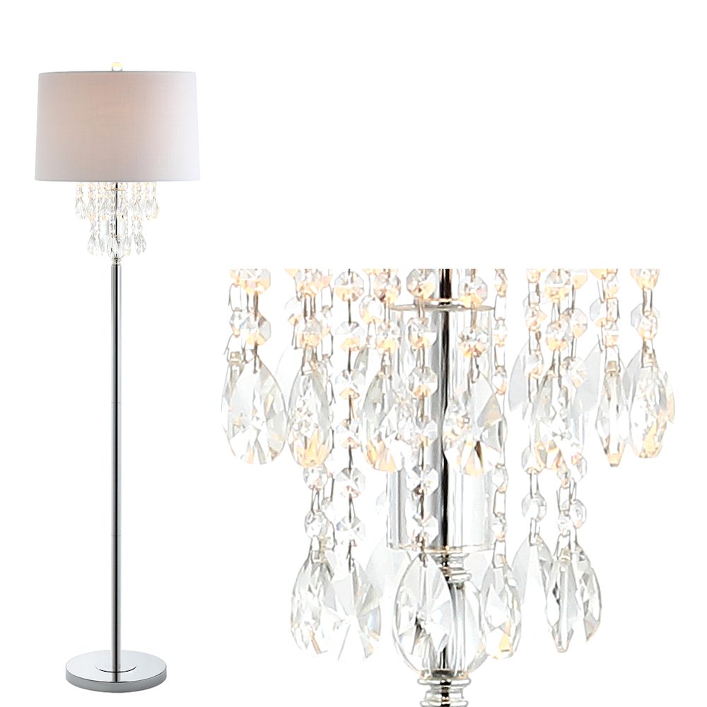 Abigail Crystal Metal Led Floor Lamp. Picture 9