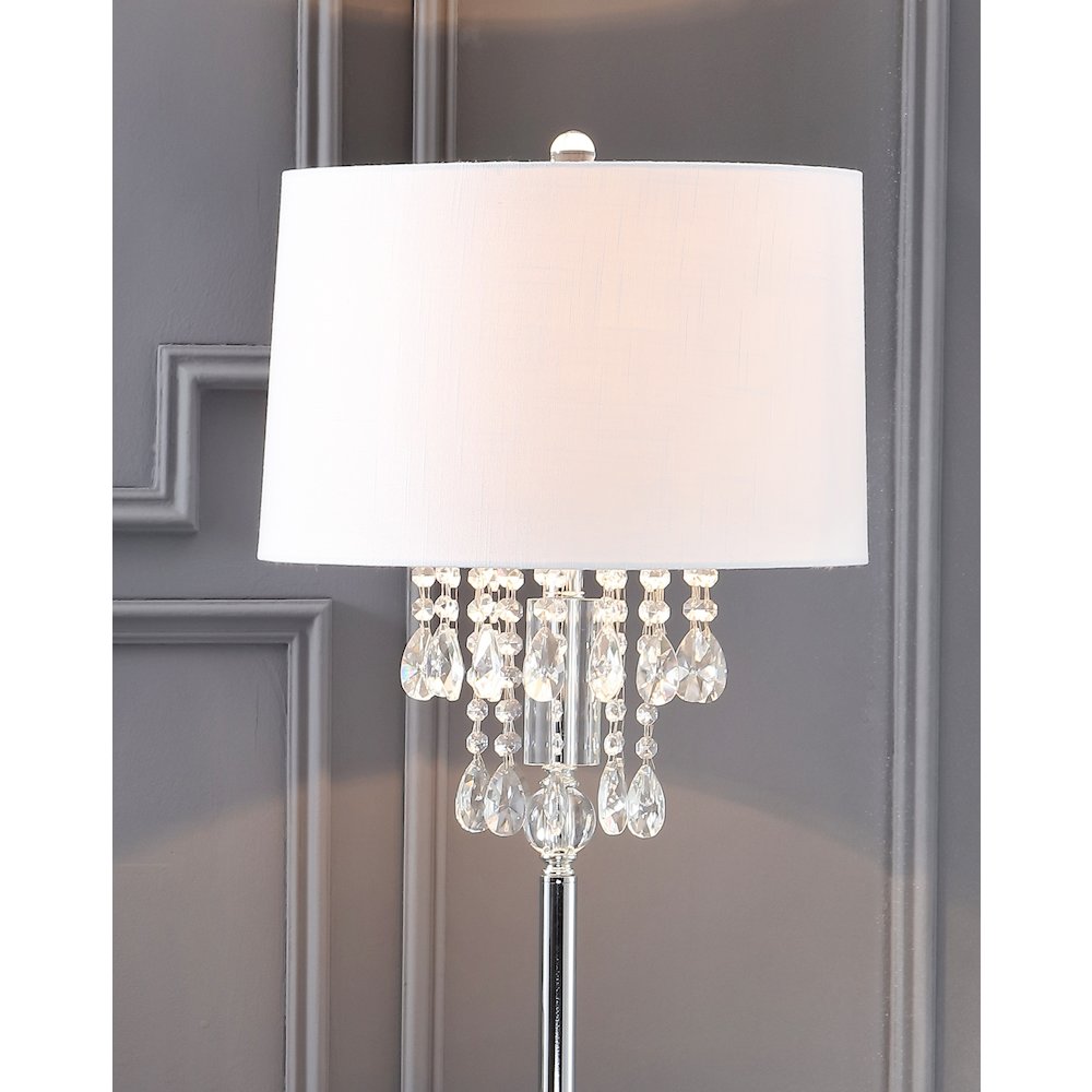Abigail Crystal Metal Led Floor Lamp. Picture 10
