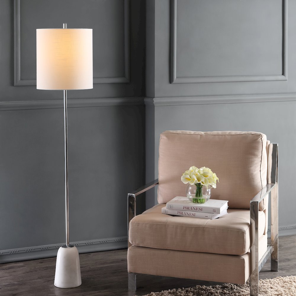 Lincoln Marble/Metal Led Floor Lamp. Picture 5