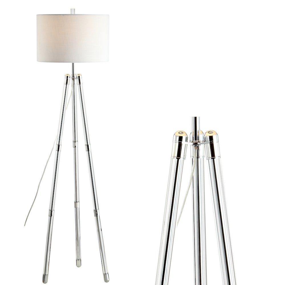 Arliss Surveyors Tripod Metal/Crystal Led Floor Lamp. Picture 9