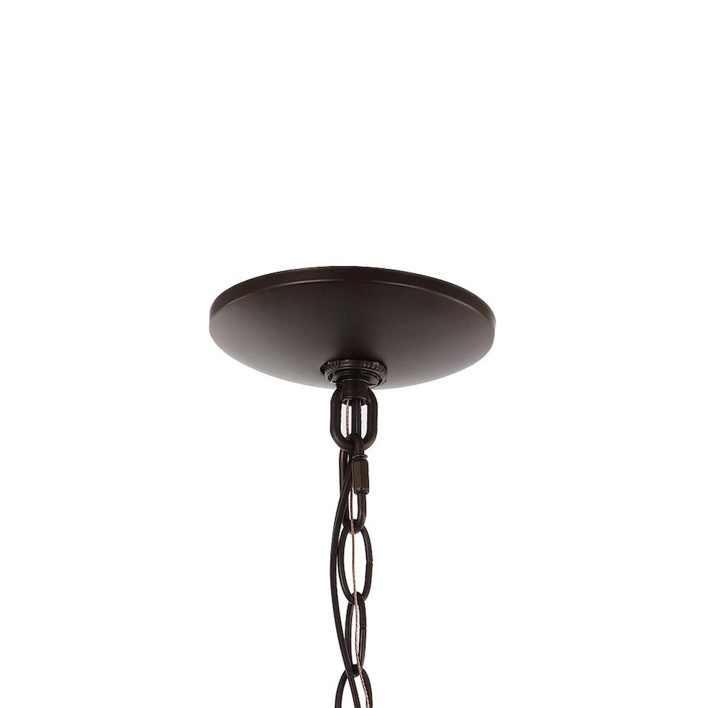 Manteo Farmhouse Industrial Iron/Glass Outdoor Led Pendant. Picture 3
