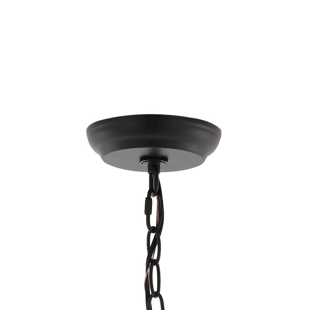Glendale Farmhouse Industrial Iron/Glass Outdoor Led Pendant. Picture 3