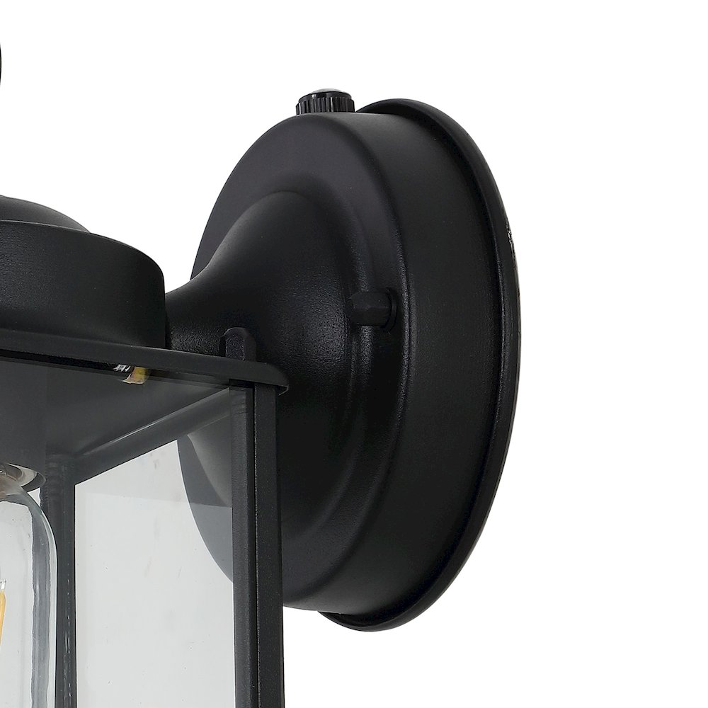 Boston Farmhouse Industrial Iron/Glass Outdoor Led Sconce. Picture 3